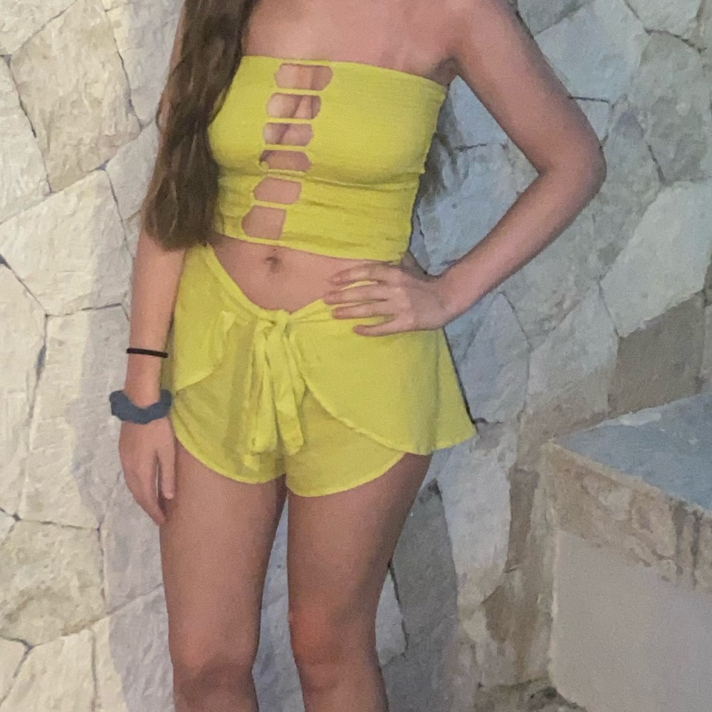 Revolve Lime Green Two Piece Set - image 1